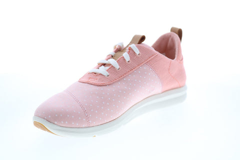 Toms Cabrillo 10013402 Womens Pink Canvas Lace Up Lifestyle Sneakers Shoes