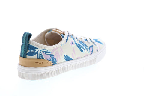 Toms TRVL LITE Low 10013405 Womens Beige Canvas Lace Up Lifestyle Sneakers Shoes