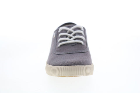Toms Carmel 10013406 Womens Gray Canvas Lace Up Lifestyle Sneakers Shoes