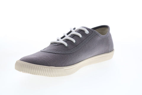 Toms Carmel 10013406 Womens Gray Canvas Lace Up Lifestyle Sneakers Shoes