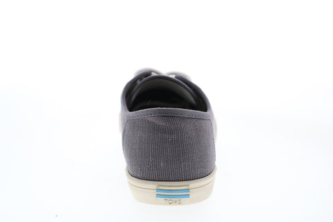 Toms Carmel 10013406 Womens Gray Canvas Lace Up Lifestyle Sneakers Shoes