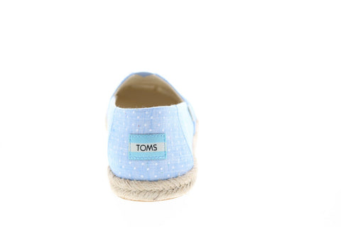 Toms Alpargata Rope 10013520 Womens Blue Canvas Slip On Lifestyle Sneakers Shoes