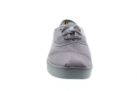 Toms Cordones 10013549 Mens Gray Canvas Lace Up Lifestyle Sneakers Shoes