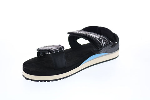 Toms Ray 10013593 Womens Black Canvas Strap Sport Sandals Shoes