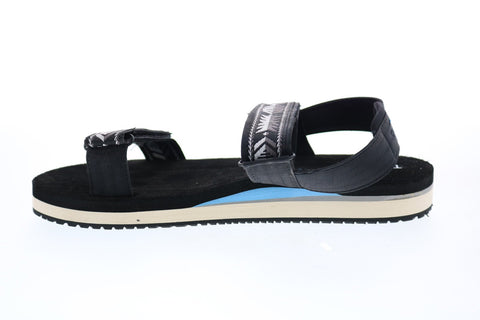 Toms Ray 10013593 Womens Black Canvas Strap Sport Sandals Shoes