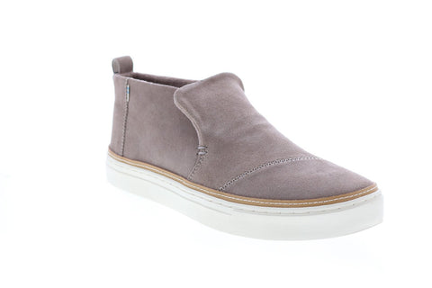 Toms Paxton 10014101 Womens Gray Suede Slip On Lifestyle Sneakers Shoes