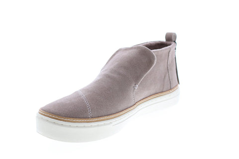 Toms Paxton 10014101 Womens Gray Suede Slip On Lifestyle Sneakers Shoes