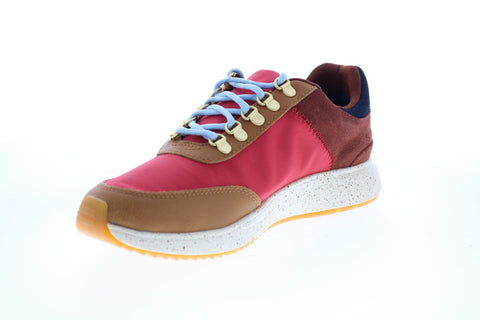 Toms Arroyo 10014112 Womens Red Canvas Lace Up Lifestyle Sneakers Shoes