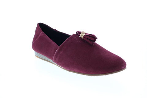 Toms Kelli 10014187 Womens Purple Suede Slip On Lifestyle Sneakers Shoes