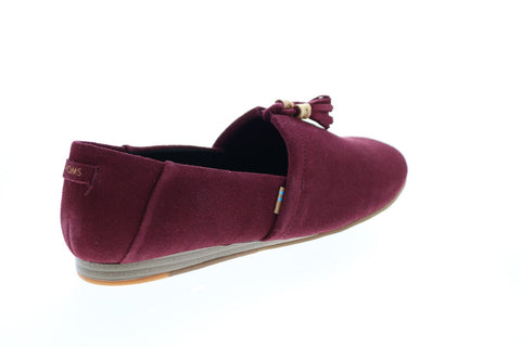 Toms Kelli 10014187 Womens Purple Suede Slip On Lifestyle Sneakers Shoes