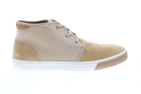 Toms Carlo Mid 10014204 Mens Brown Suede Lace Up Lifestyle Sneakers Shoes