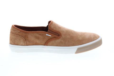Toms Baja 10014357 Mens Brown Nubuck Slip On Lifestyle Sneakers Shoes