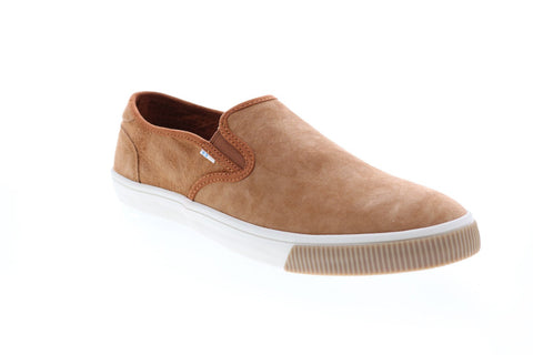 Toms Baja 10014357 Mens Brown Nubuck Slip On Lifestyle Sneakers Shoes