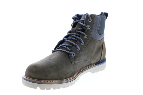 Toms Ashland 10014358 Mens Gray Suede Lace Up Casual Dress Boots