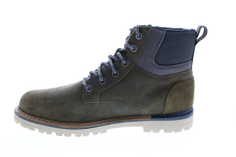 Toms Ashland 10014358 Mens Gray Suede Lace Up Casual Dress Boots