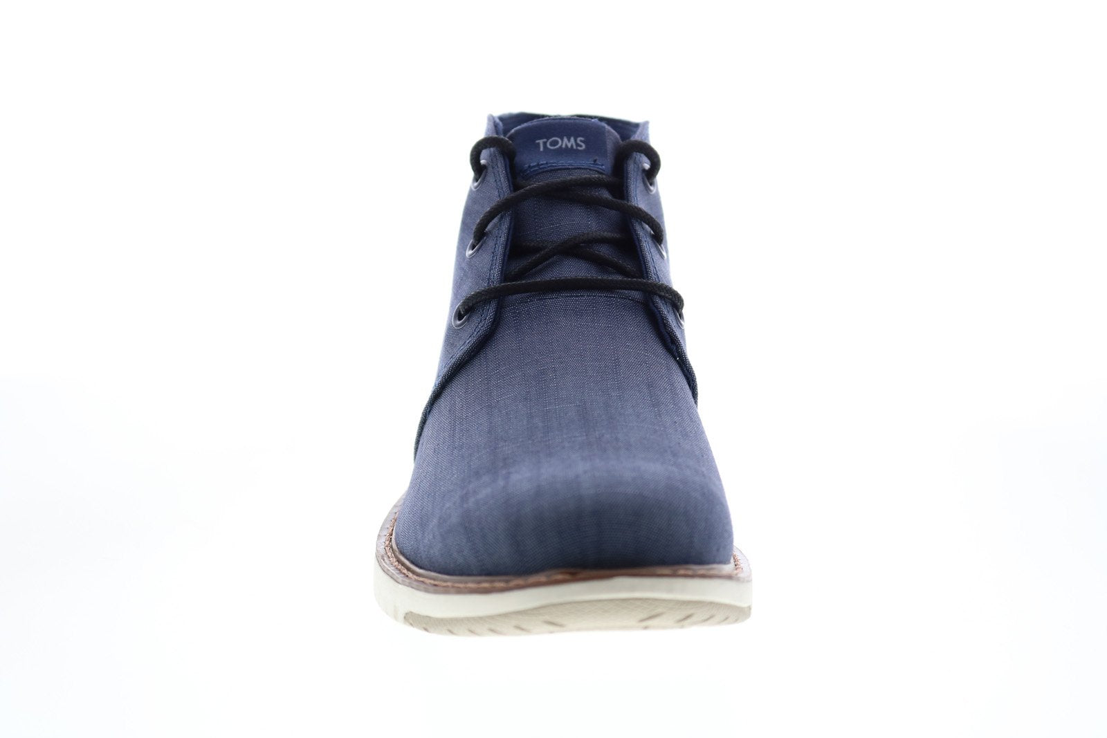 Toms Navi 10014371 Mens Blue Canvas Lace Up Chukkas Boots 