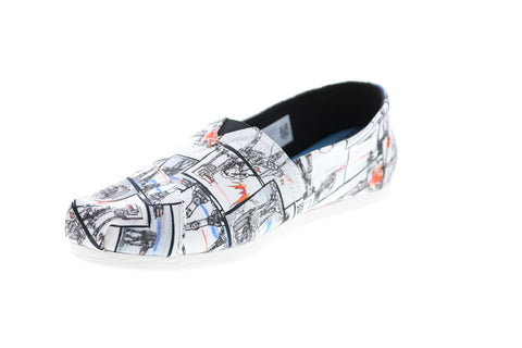 Toms Classic 10014383 Womens White Canvas Lace Up Lifestyle Sneakers Boots Parent