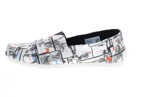 Toms Classic 10014383 Womens White Canvas Lace Up Lifestyle Sneakers Boots Parent