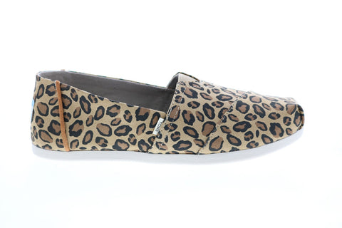 Toms Classic 10014396 Womens Brown Canvas Slip On Lifestyle Sneakers Shoes