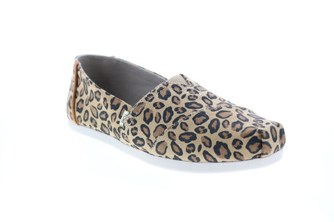 Toms Classic 10014396 Womens Brown Canvas Slip On Lifestyle Sneakers Shoes