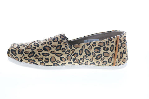 Toms Classic 10014396 Womens Brown Canvas Slip On Lifestyle Sneakers Shoes