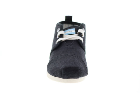 Toms Bota 10014412 Womens Black Canvas Lace Up Lifestyle Sneakers Shoes