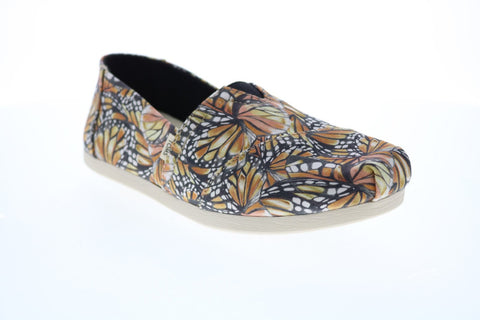 Toms Classic 10014426 Womens Orange Canvas Slip On Lifestyle Sneakers Shoes