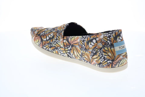 Toms Classic 10014426 Womens Orange Canvas Slip On Lifestyle Sneakers Shoes