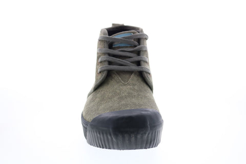 Toms Botas Indio 10014433 Mens Green Canvas Lace Up Lifestyle Sneakers Shoes