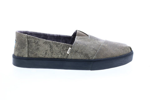 Toms Classic 10014453 Mens Brown Canvas Lace Up Lifestyle Sneakers Shoes