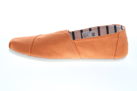 Toms Classic 10014458 Mens Orange Canvas Loafers & Slip Ons Casual Shoes