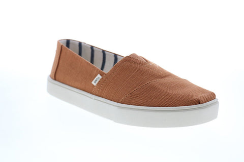 Toms Classic 10014476 Mens Red Canvas Loafers & Slip Ons Casual Shoes