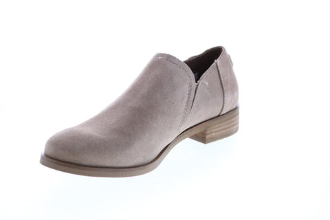 Toms Shaye Low 10014593 Womens Gray Suede Slip On Loafer Flats Shoes