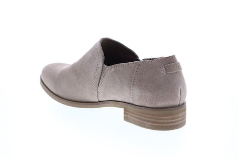 Toms Shaye Low 10014593 Womens Gray Suede Slip On Loafer Flats Shoes
