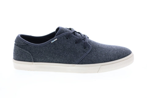 Toms Carlo 10014890 Mens Gray Canvas Lace Up Lifestyle Sneakers Shoes