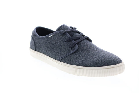 Toms Carlo 10014890 Mens Gray Canvas Lace Up Lifestyle Sneakers Shoes