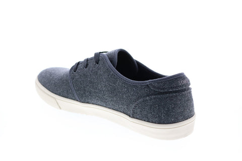 Toms Carlo 10014890 Mens Gray Canvas Lace Up Lifestyle Sneakers Shoes