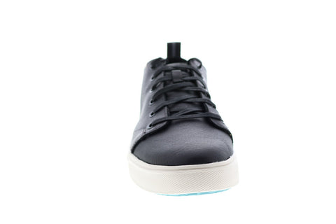 Toms Trvl Lite Low 10014871 Mens Black Leather Lace Up Lifestyle Sneakers Shoes