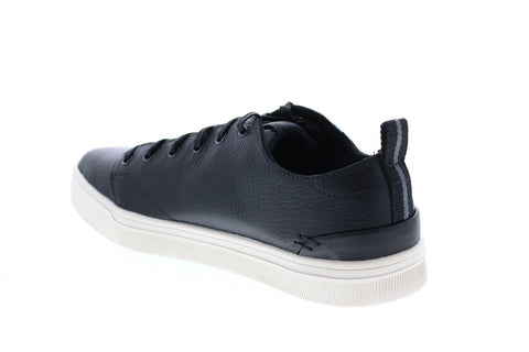 Toms Trvl Lite Low 10014871 Mens Black Leather Lace Up Lifestyle Sneakers Shoes
