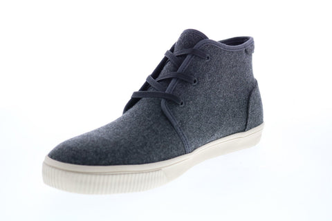 Toms Carlo Mid 10014886 Mens Gray Canvas Lace Up Lifestyle Sneakers Shoes