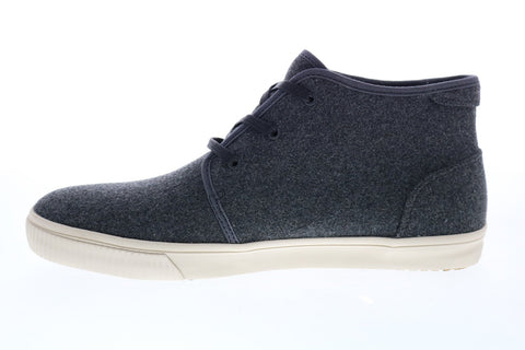 Toms Carlo Mid 10014886 Mens Gray Canvas Lace Up Lifestyle Sneakers Shoes