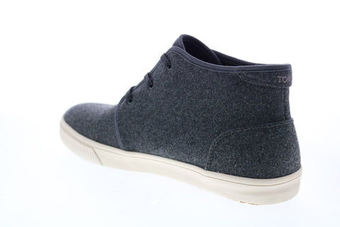 Toms Carlo Mid 10014886 Mens Gray Canvas Lace Up Lifestyle Sneakers Shoes