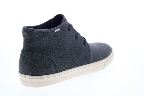 Toms Carlo Mid 10014886 Mens Gray Canvas Lace Up Lifestyle Sneakers Shoes