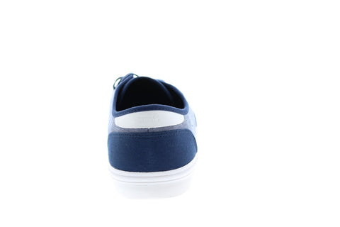 Toms Carlo 10014990 Mens Blue Canvas Lace Up Lifestyle Sneakers Shoes