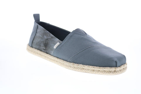 Toms Classic 10014996 Mens Gray Canvas Loafers & Slip Ons Casual Shoes