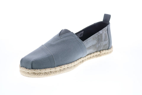 Toms Classic 10014996 Mens Gray Canvas Loafers & Slip Ons Casual Shoes