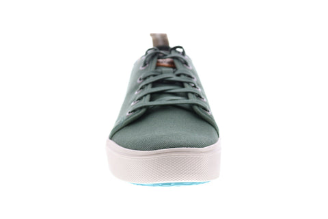 Toms Trvl Lite Low 10015025 Mens Green Canvas Lace Up Lifestyle Sneakers Shoes