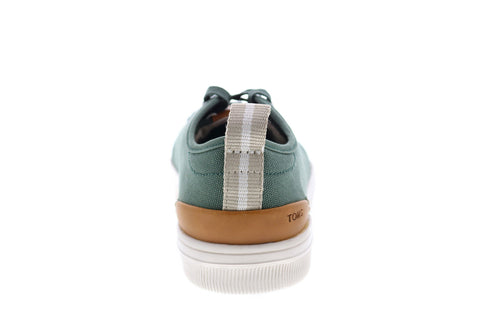 Toms Trvl Lite Low 10015025 Mens Green Canvas Lace Up Lifestyle Sneakers Shoes