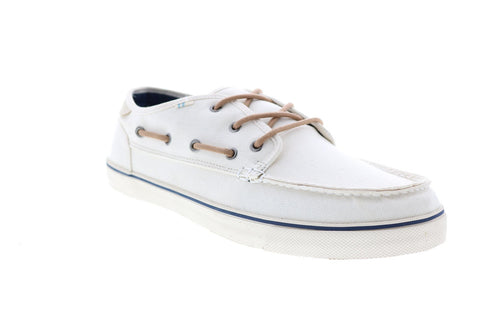 Toms Dorado 10015027 Mens Beige Canvas Loafers & Slip Ons Boat Shoes Shoes