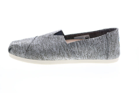Toms Classic 10015046 Womens Gray Canvas Lace Up Lifestyle Sneakers Shoes